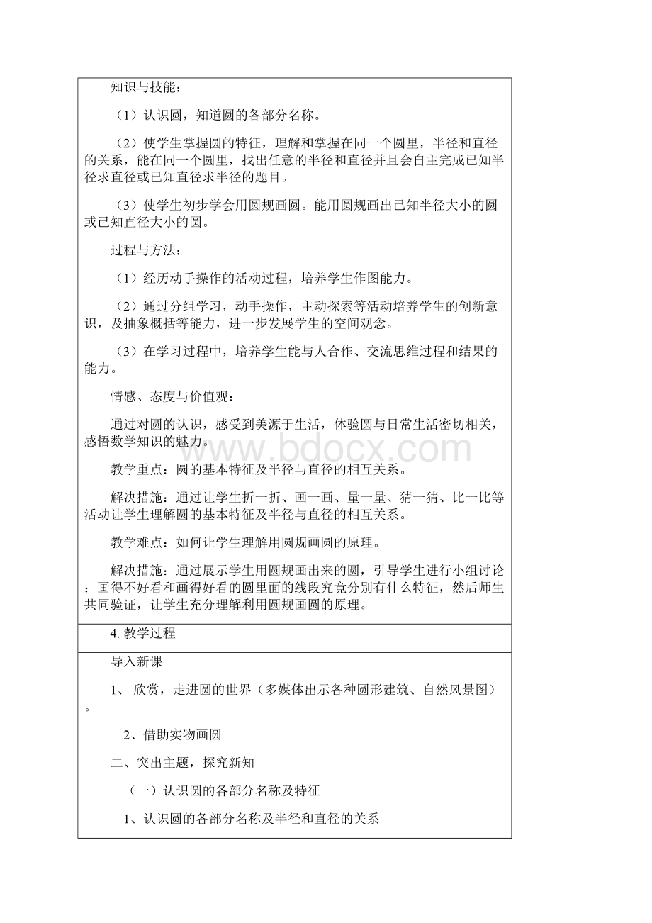 远程培训实践研究成果圆的认识教学设计.docx_第2页