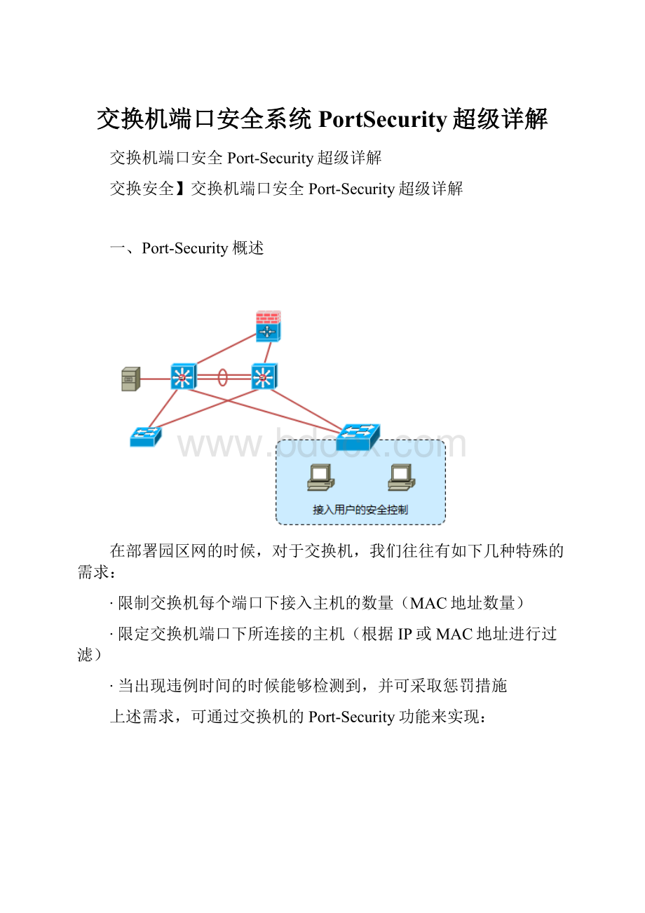 交换机端口安全系统PortSecurity超级详解Word格式.docx_第1页