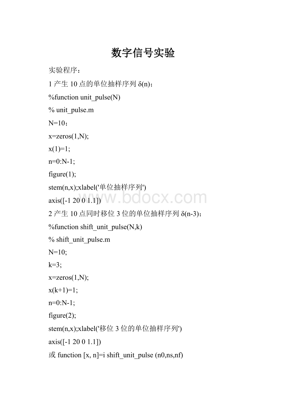 数字信号实验.docx_第1页