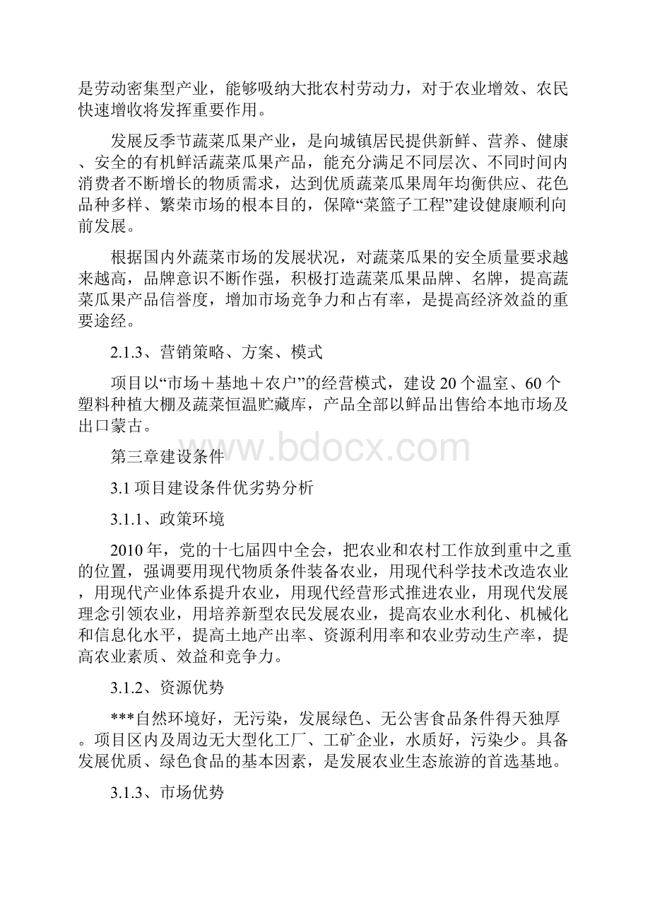 大棚蔬菜种植基地建设项目可行性研究报告.docx_第3页