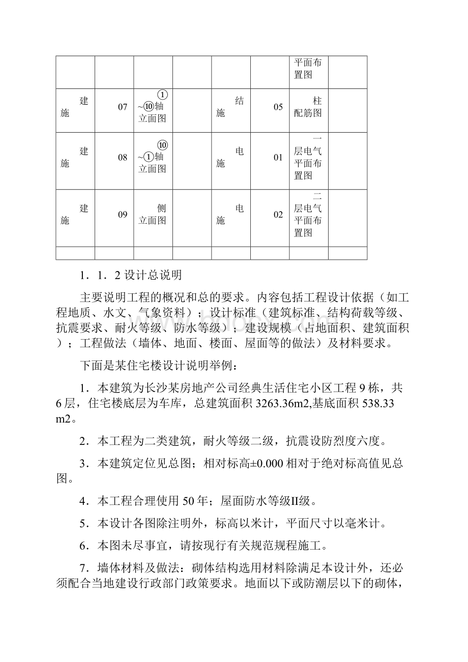 建筑施工图的详细解读以全套住宅楼为例Word文档格式.docx_第3页