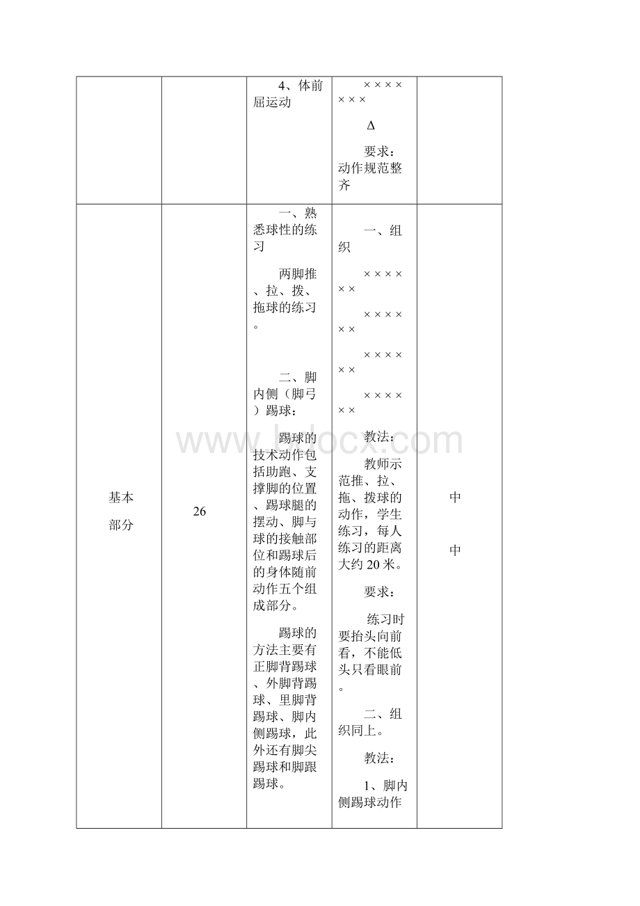 小学体育水平三足球单元教案1.docx_第3页