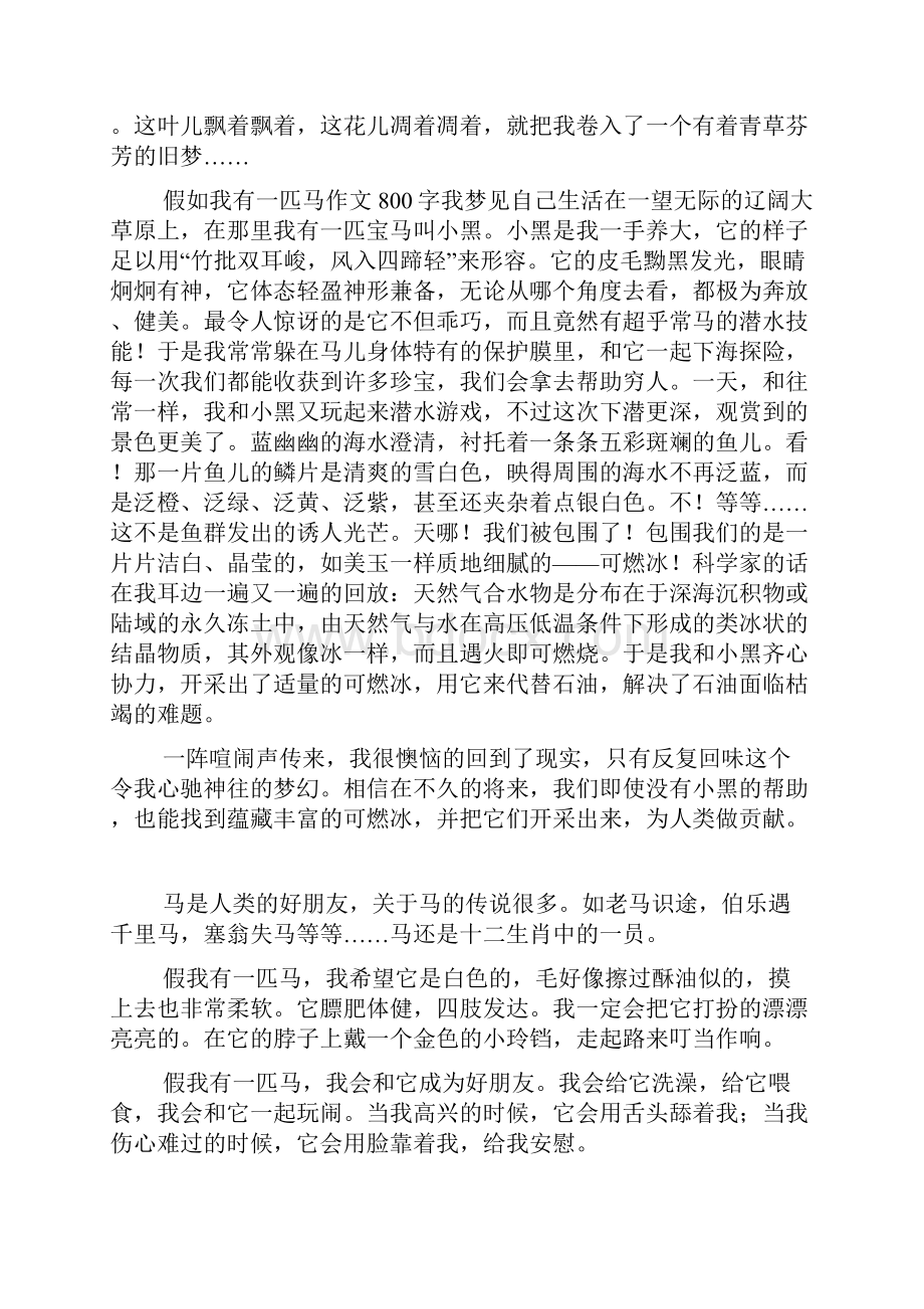 假如我有一匹马想象作文600字700字800字.docx_第2页