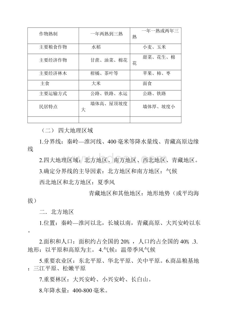 新湘教版八年级地理下册知识点归纳.docx_第2页