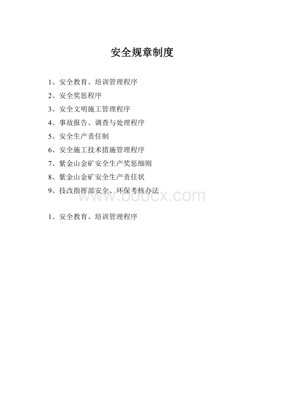 安全规章制度Word文档下载推荐.docx_第1页