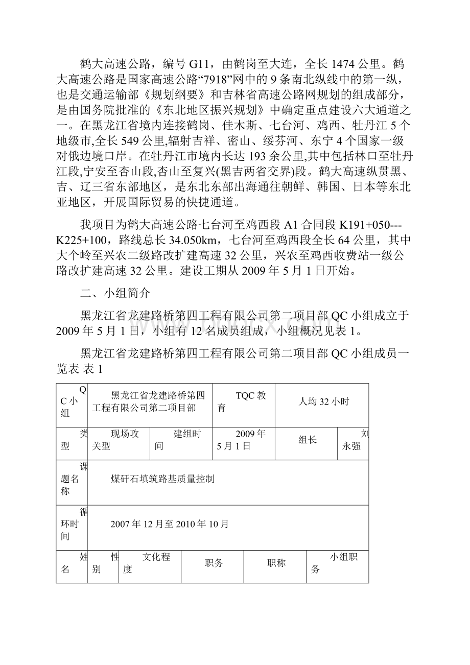 煤矸石填筑路基压实控制QC小组报告.docx_第2页