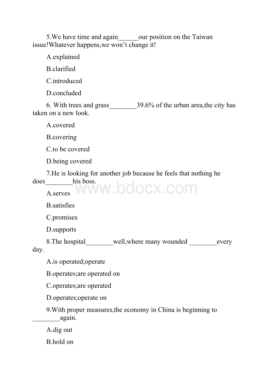 重大版高中英语必修2 第五单元练习题.docx_第2页