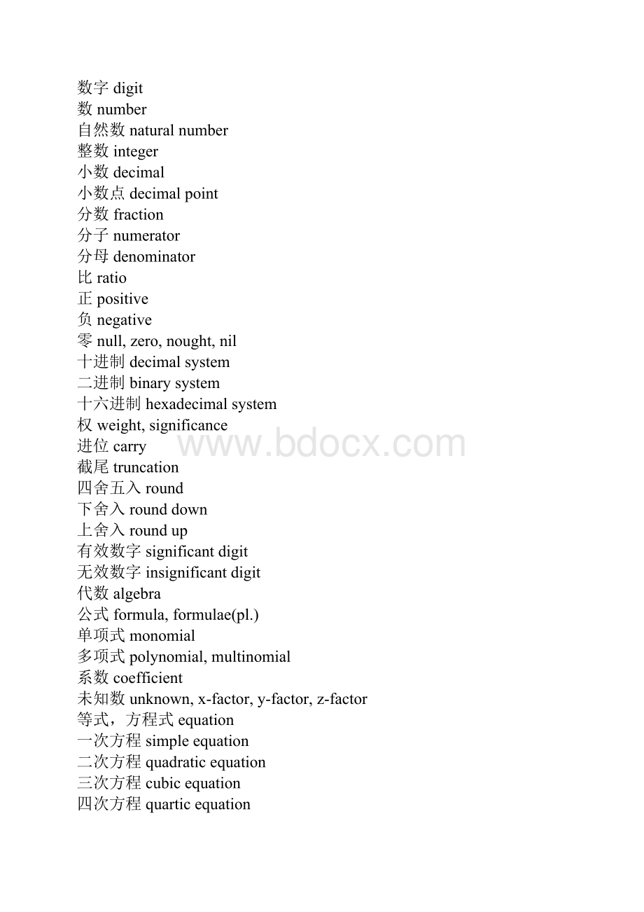 编辑数学英语词汇大全.docx_第2页