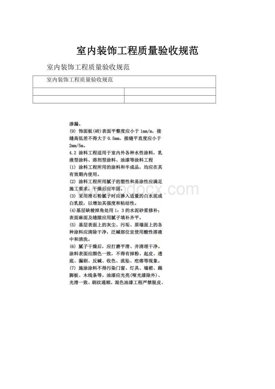 室内装饰工程质量验收规范.docx_第1页