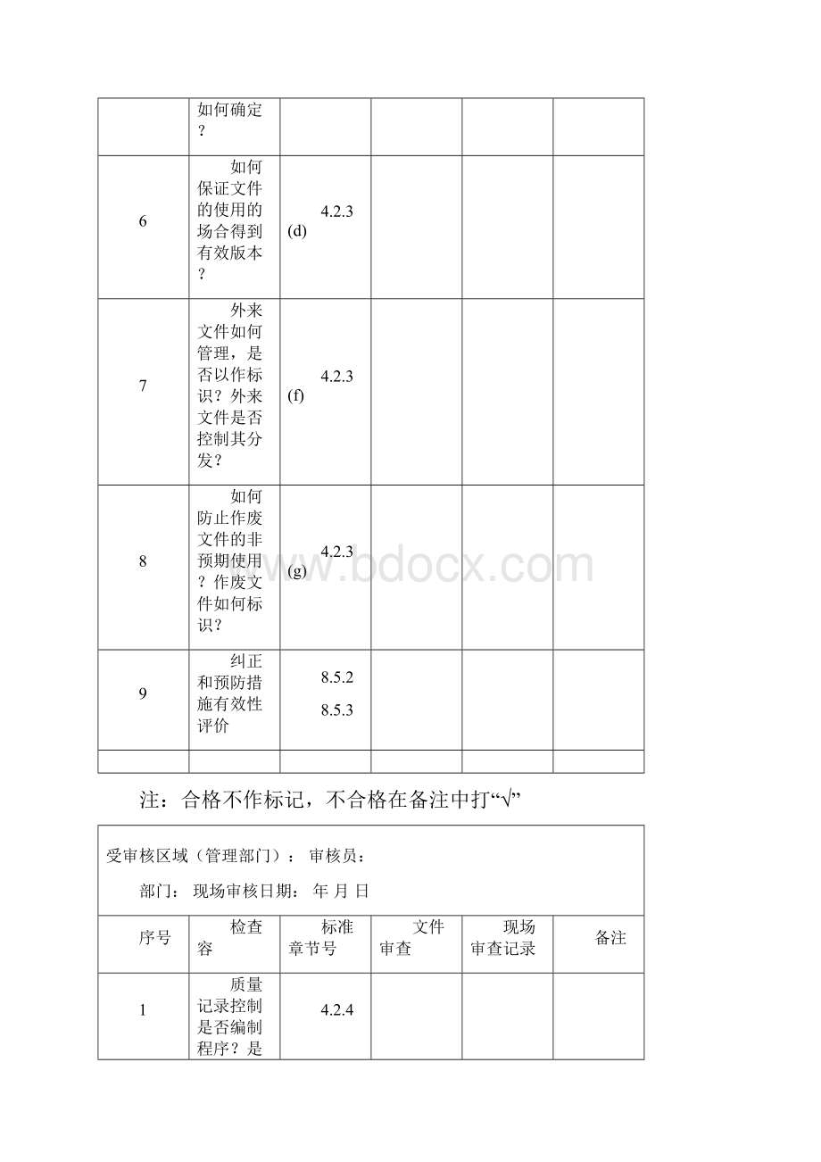 质量管理体系检查表汇编.docx_第2页