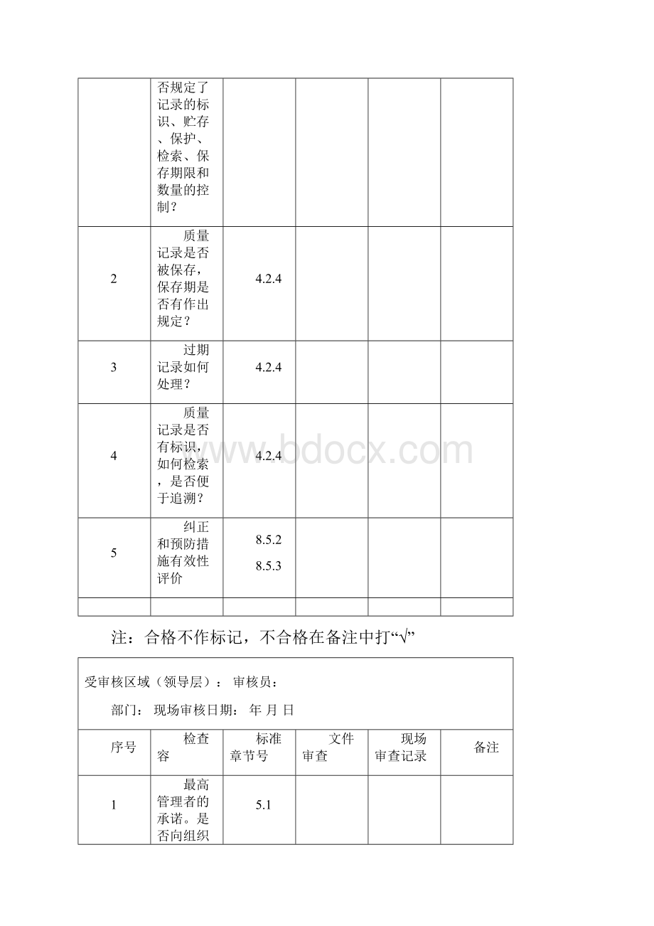 质量管理体系检查表汇编.docx_第3页