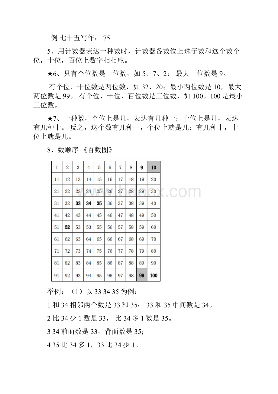 小学一年级数学下册知识点归纳.docx_第3页