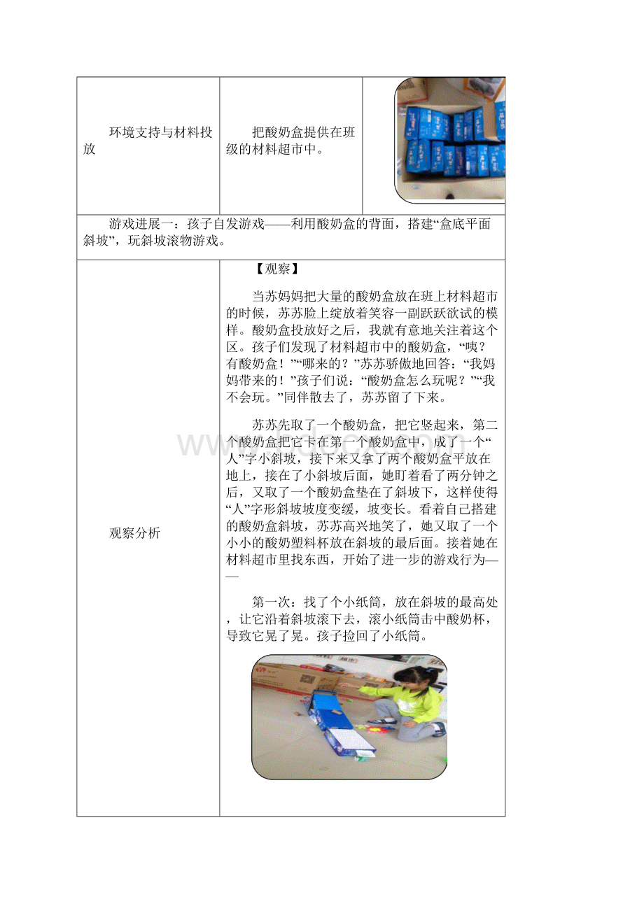 大班活动区游戏优秀教学案例《好玩的酸奶盒》共15页.docx_第2页