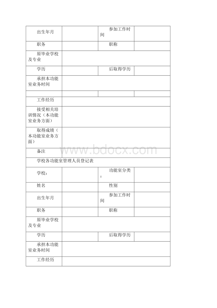 学校各功能室管理人员登记表.docx_第2页