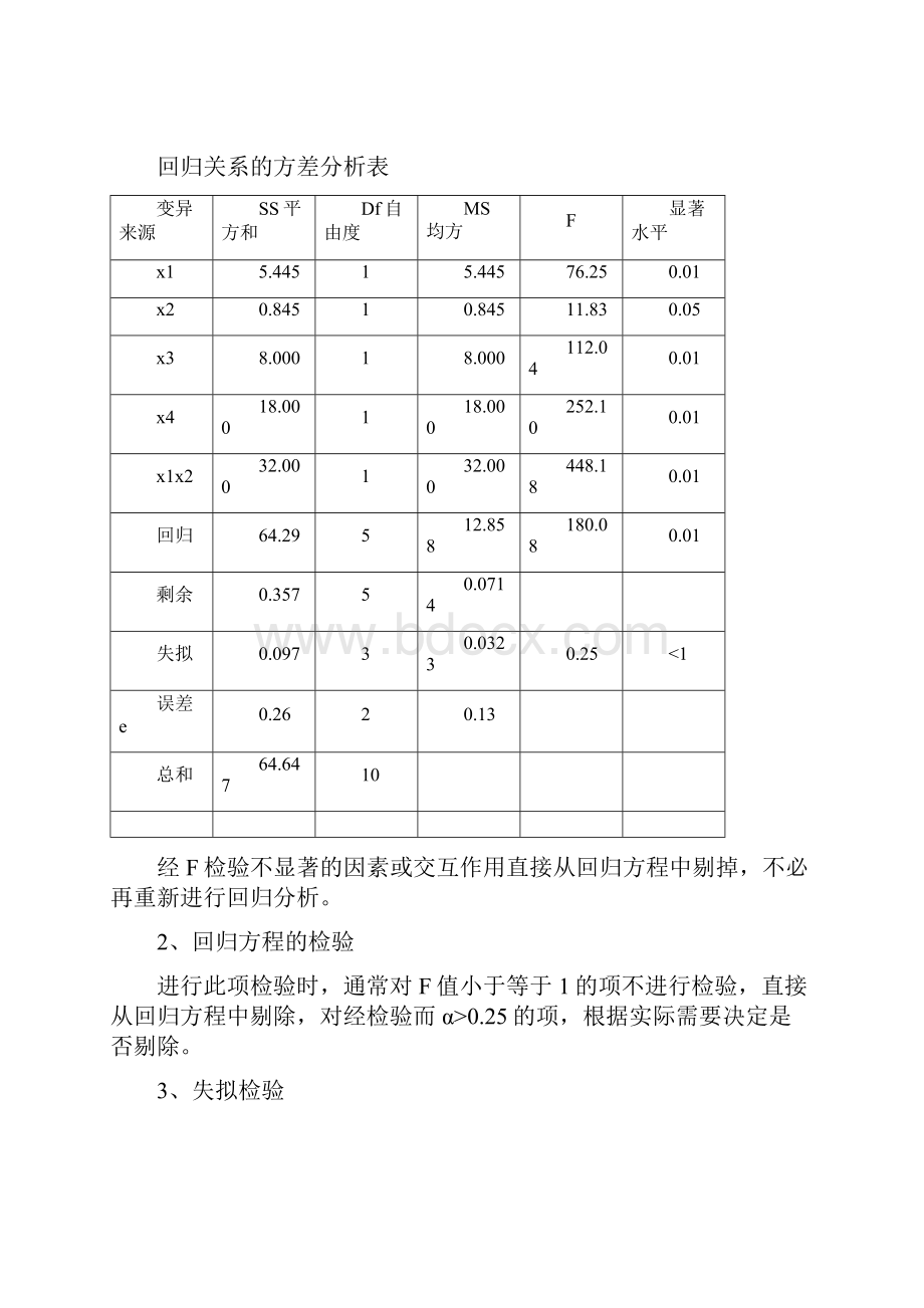 一次回归正交设计二次回归正交设计二次回归旋转设计.docx_第3页