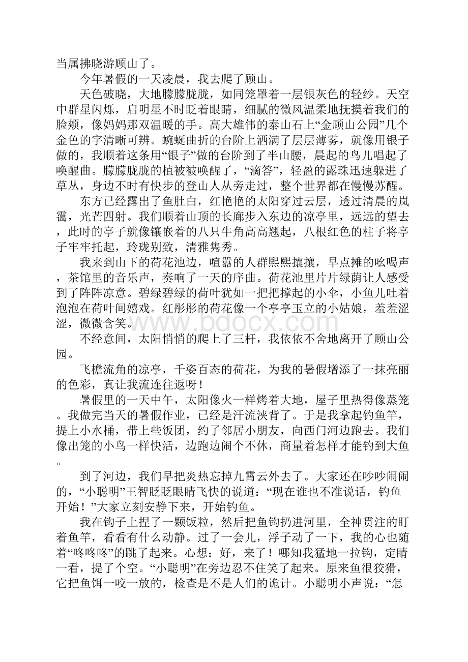 难忘的暑假趣事作文600字精选43篇.docx_第2页