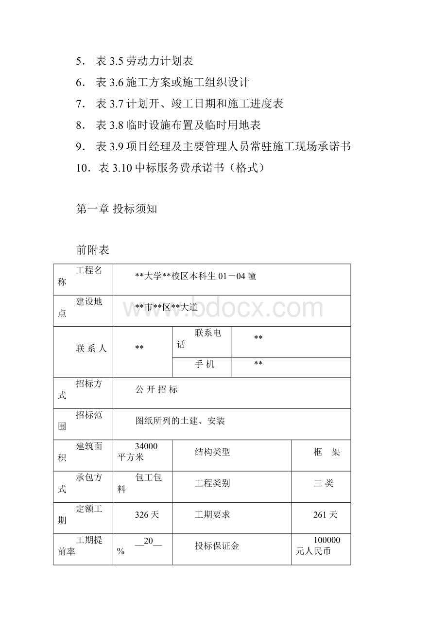 某校区本科生公寓施工招标文件DOC 56页.docx_第3页