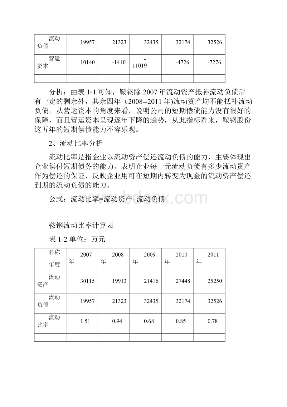 鞍钢偿债能力分析.docx_第3页