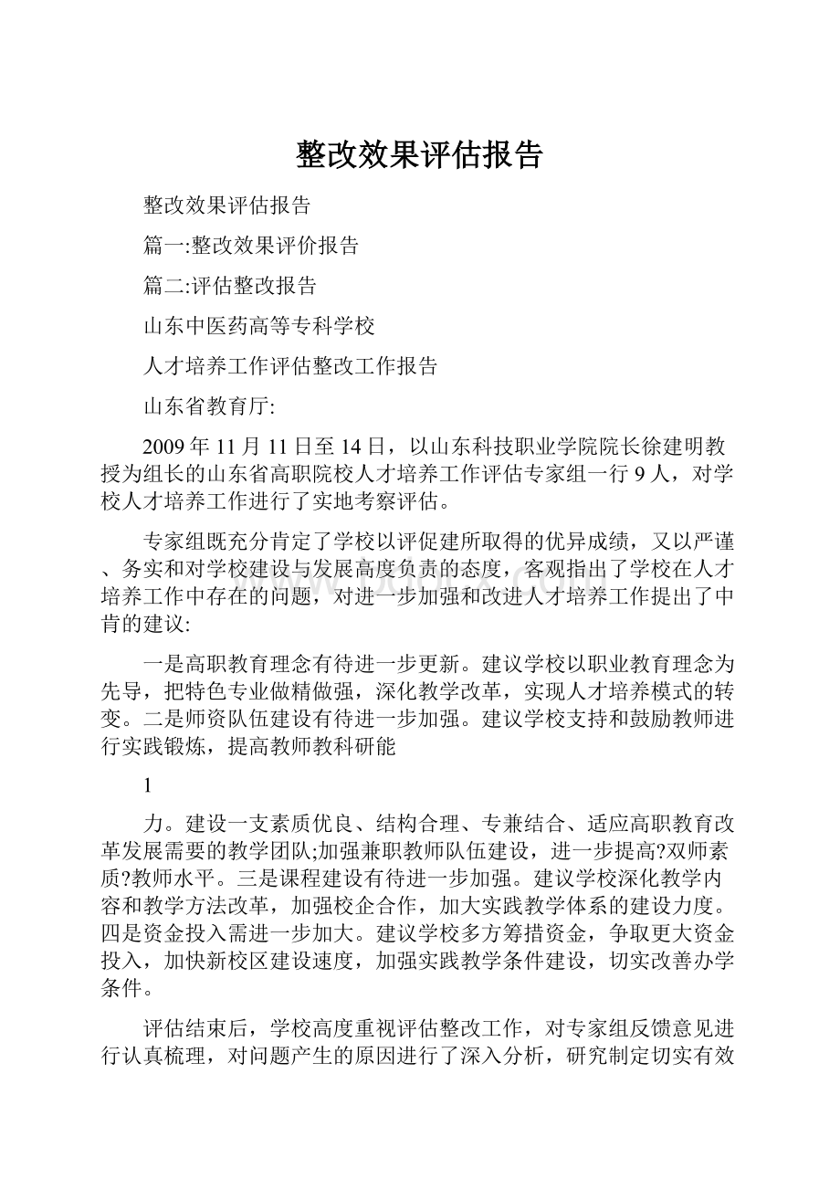 整改效果评估报告.docx_第1页