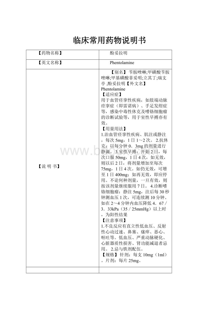 临床常用药物说明书.docx_第1页