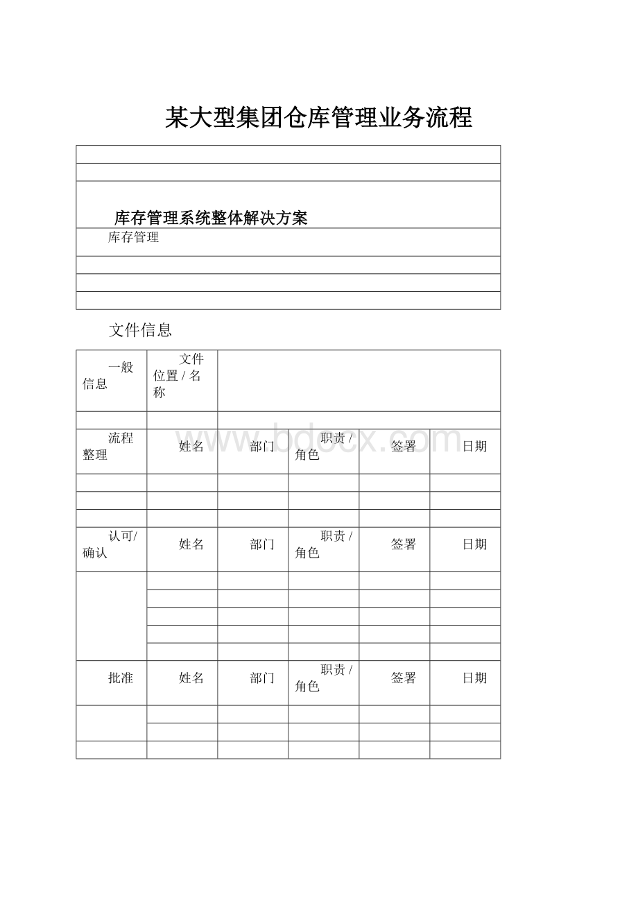 某大型集团仓库管理业务流程.docx