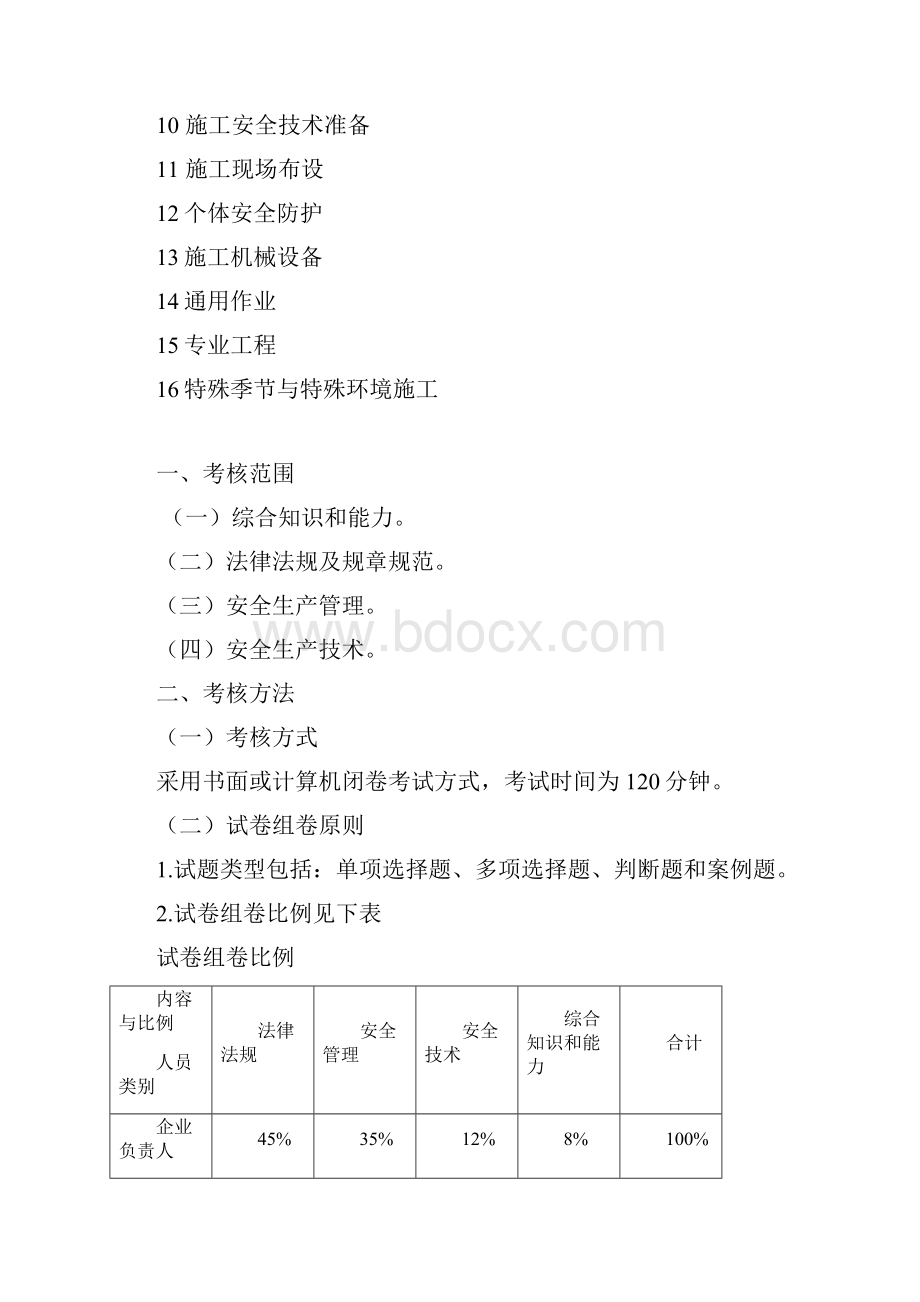 217版公路水运工程施工企业主要负责人和安全生产管理人员考核大纲及模拟题库.docx_第2页