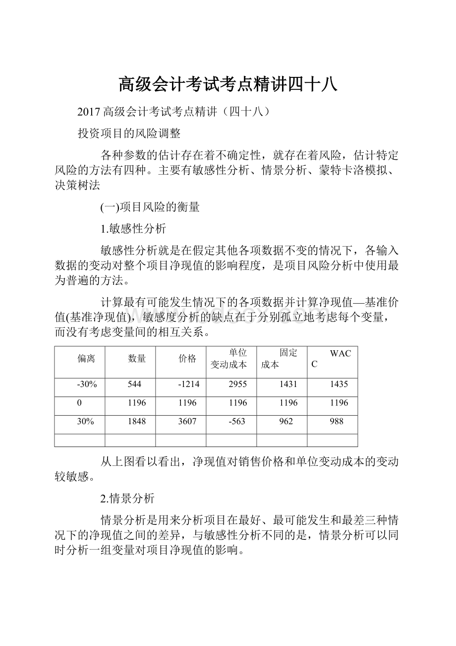 高级会计考试考点精讲四十八.docx_第1页