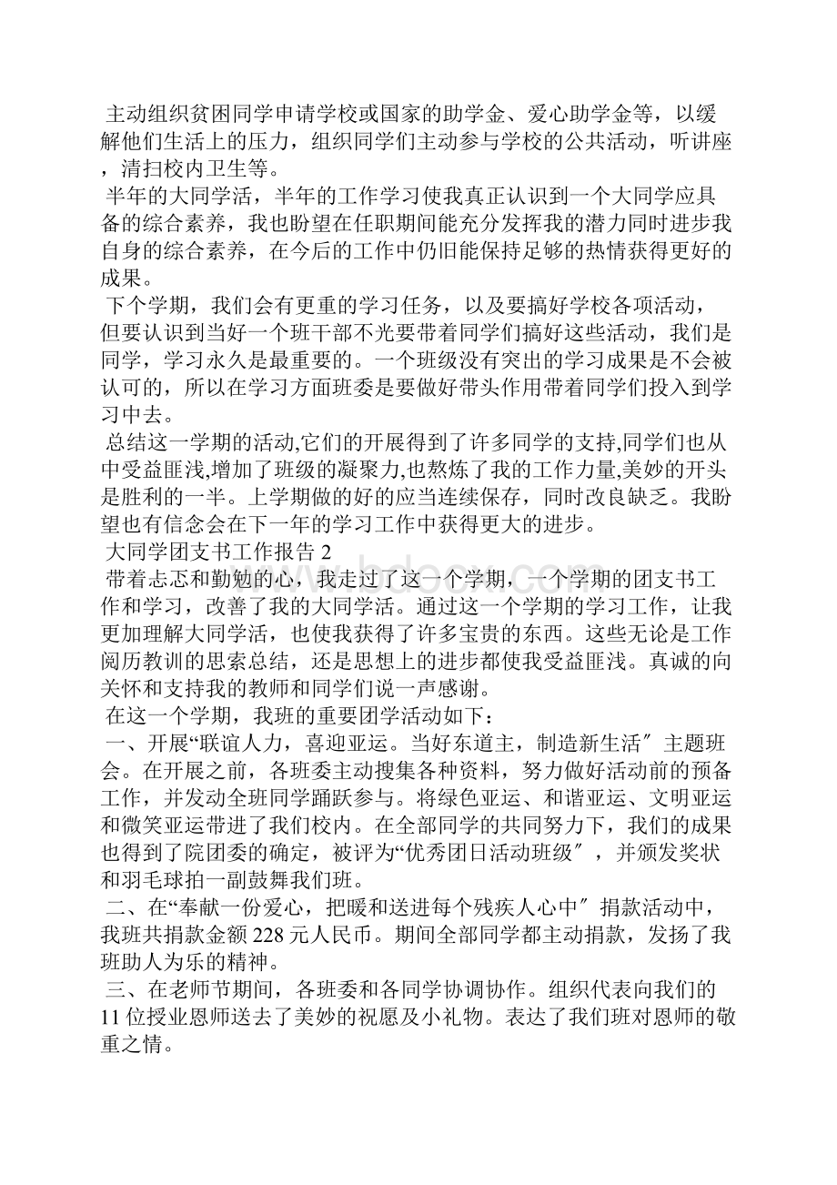 大学生团支书个人年度工作总结报告.docx_第2页