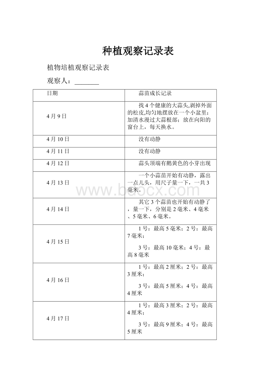 种植观察记录表.docx_第1页