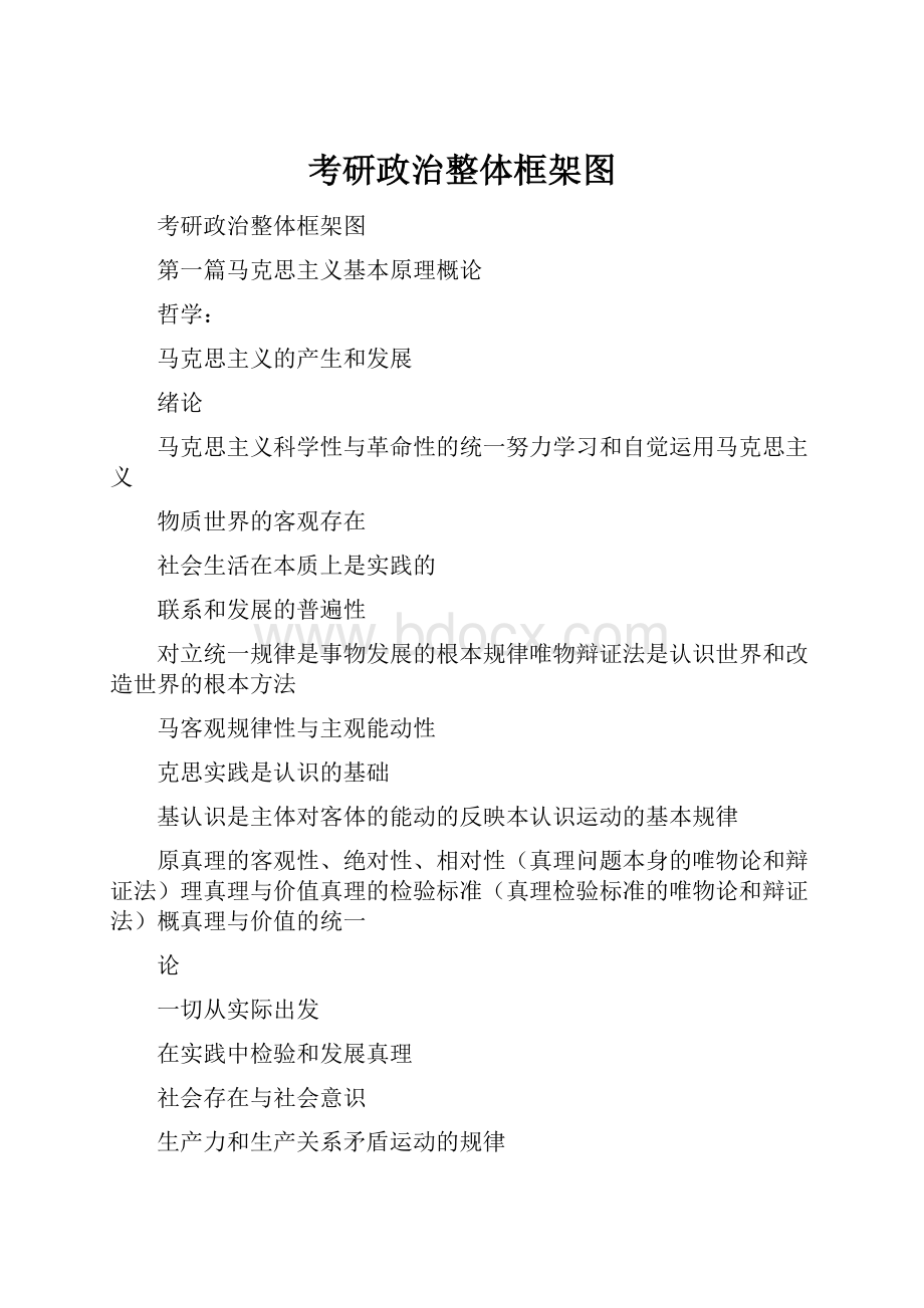 考研政治整体框架图.docx_第1页