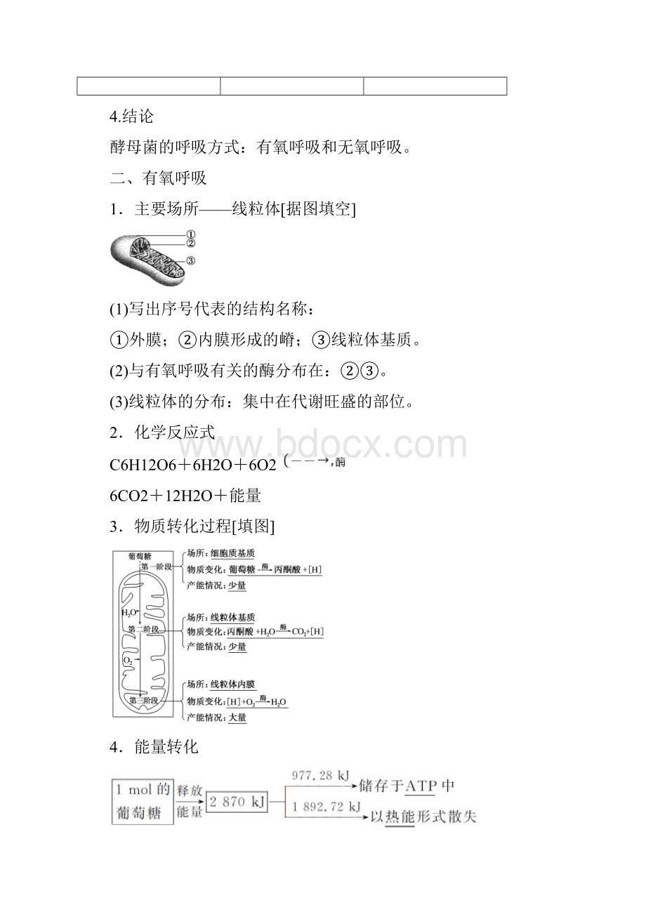 人教版新教材高中生物必修1531 细胞呼吸的原理和应用一 学案文档格式.docx_第2页