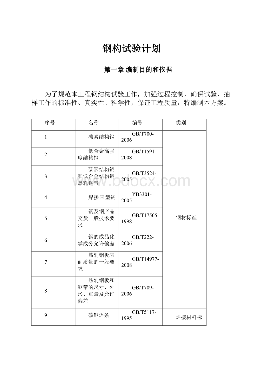 钢构试验计划.docx