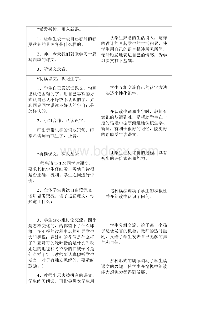 一年级语文教案冀教版小学一年级语文上第四单元教.docx_第3页