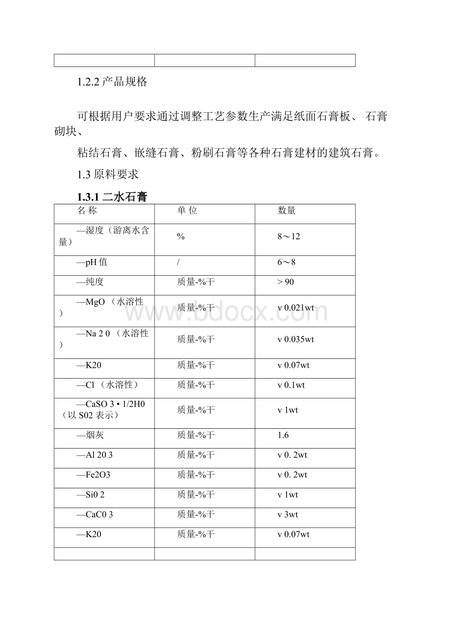 3万吨脱硫石膏处理生产线资料蒸汽.docx_第3页