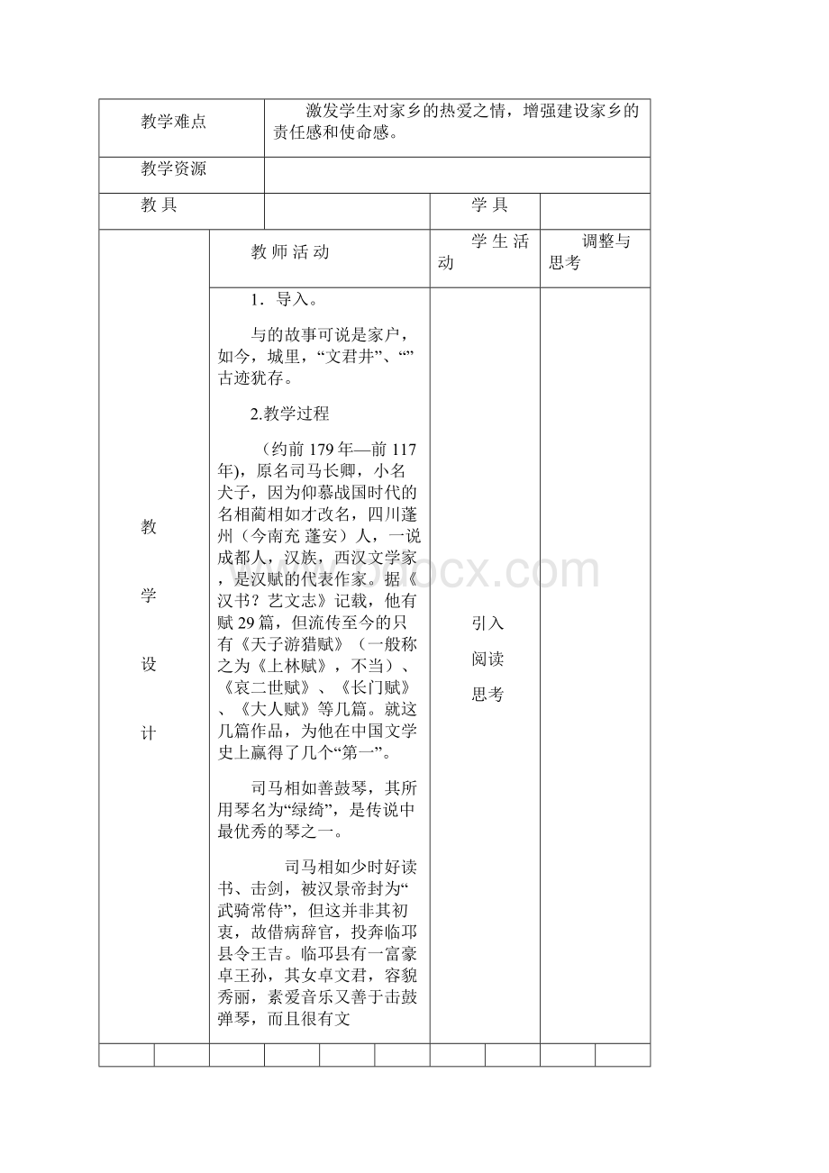 七年级下册《可爱的四川》教案全册.docx_第2页