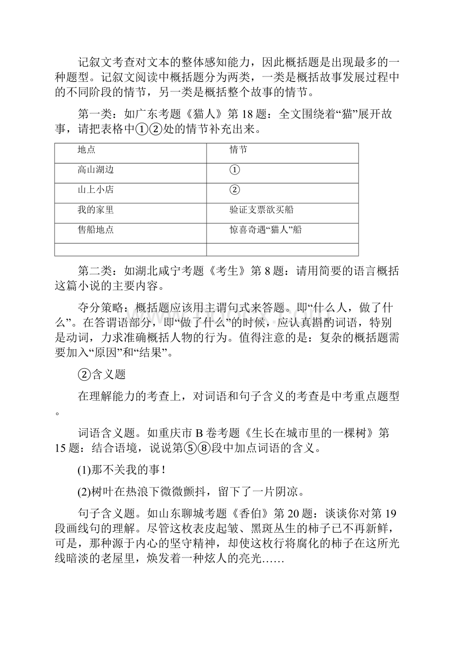 初中语文 现代文阅读常见答题误区及满分答题技巧.docx_第3页