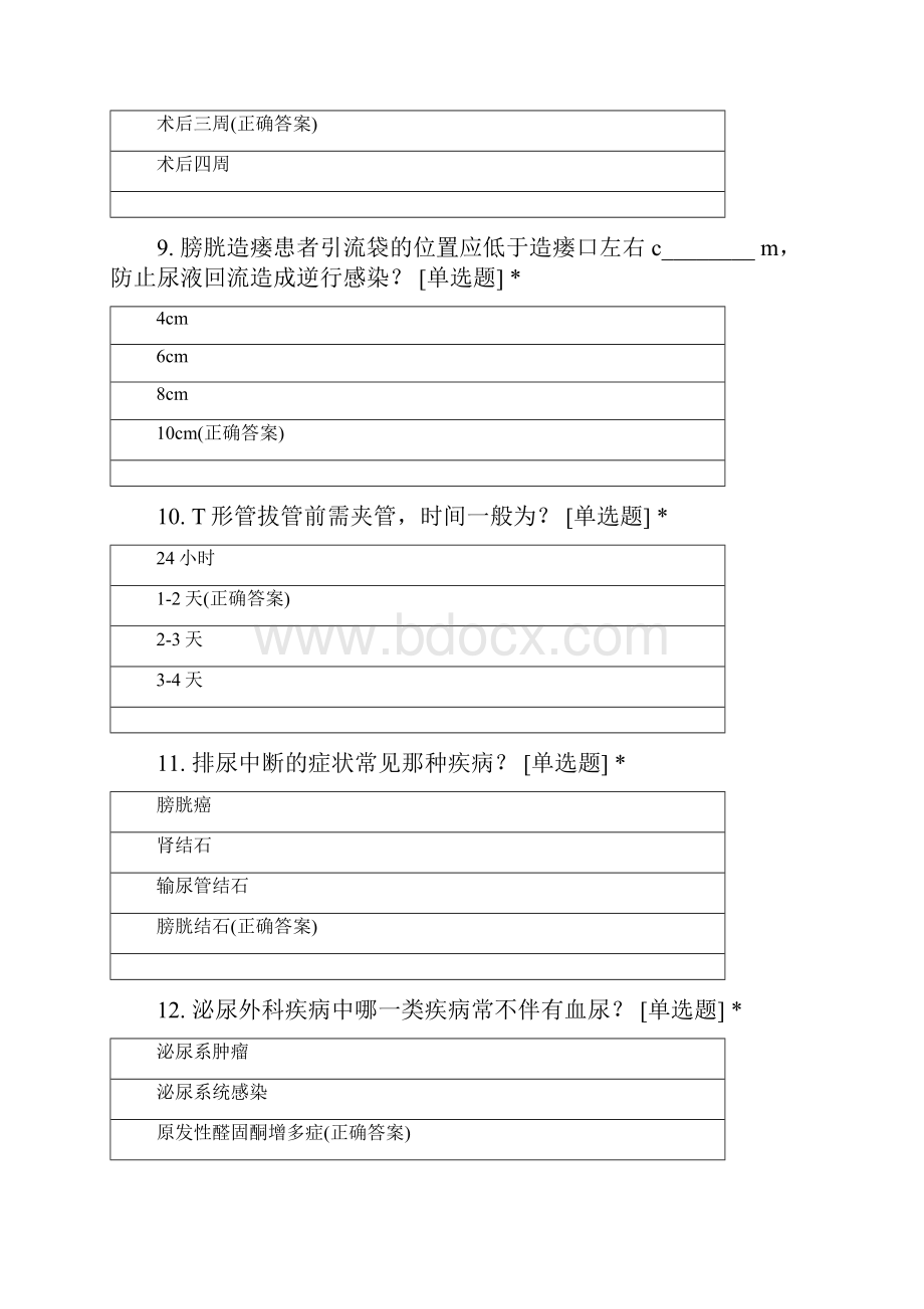 泌尿外科N1分层培训试题.docx_第3页