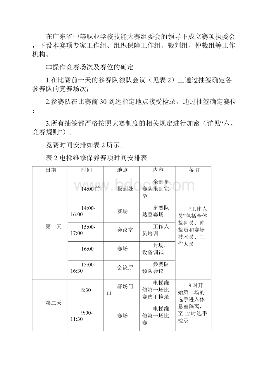 电梯维修保养赛项竞赛规程.docx_第3页