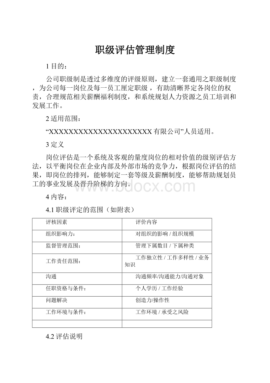 职级评估管理制度.docx_第1页