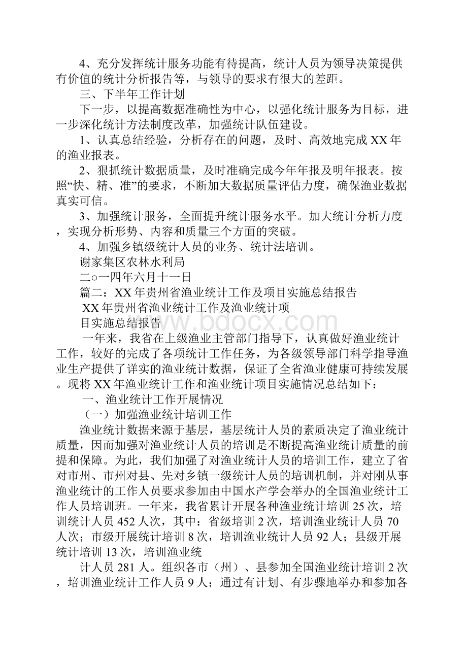 渔业统计工作总结.docx_第2页