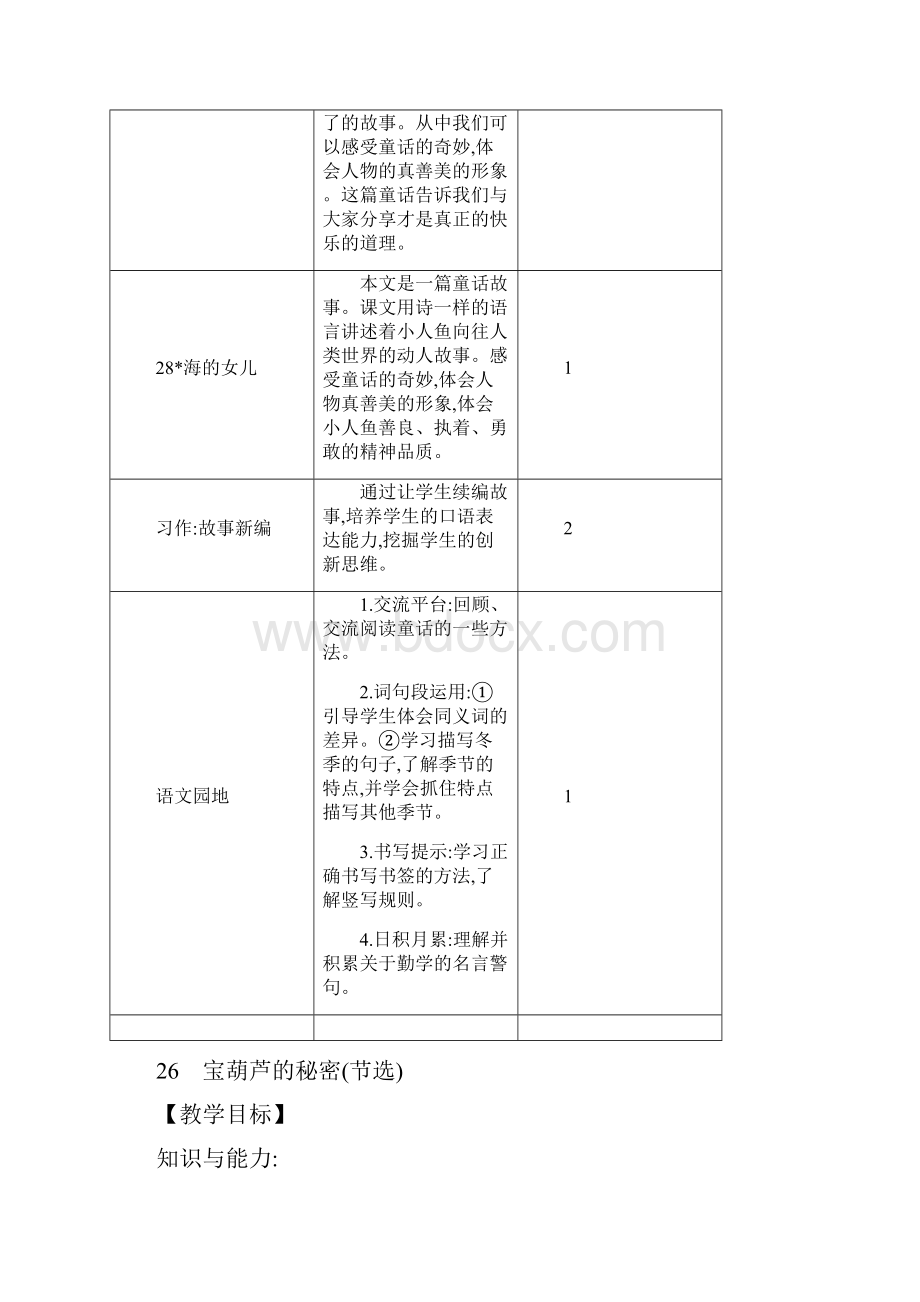 新部编版四年级语文下册第八单元教学设计含有设计意图.docx_第2页