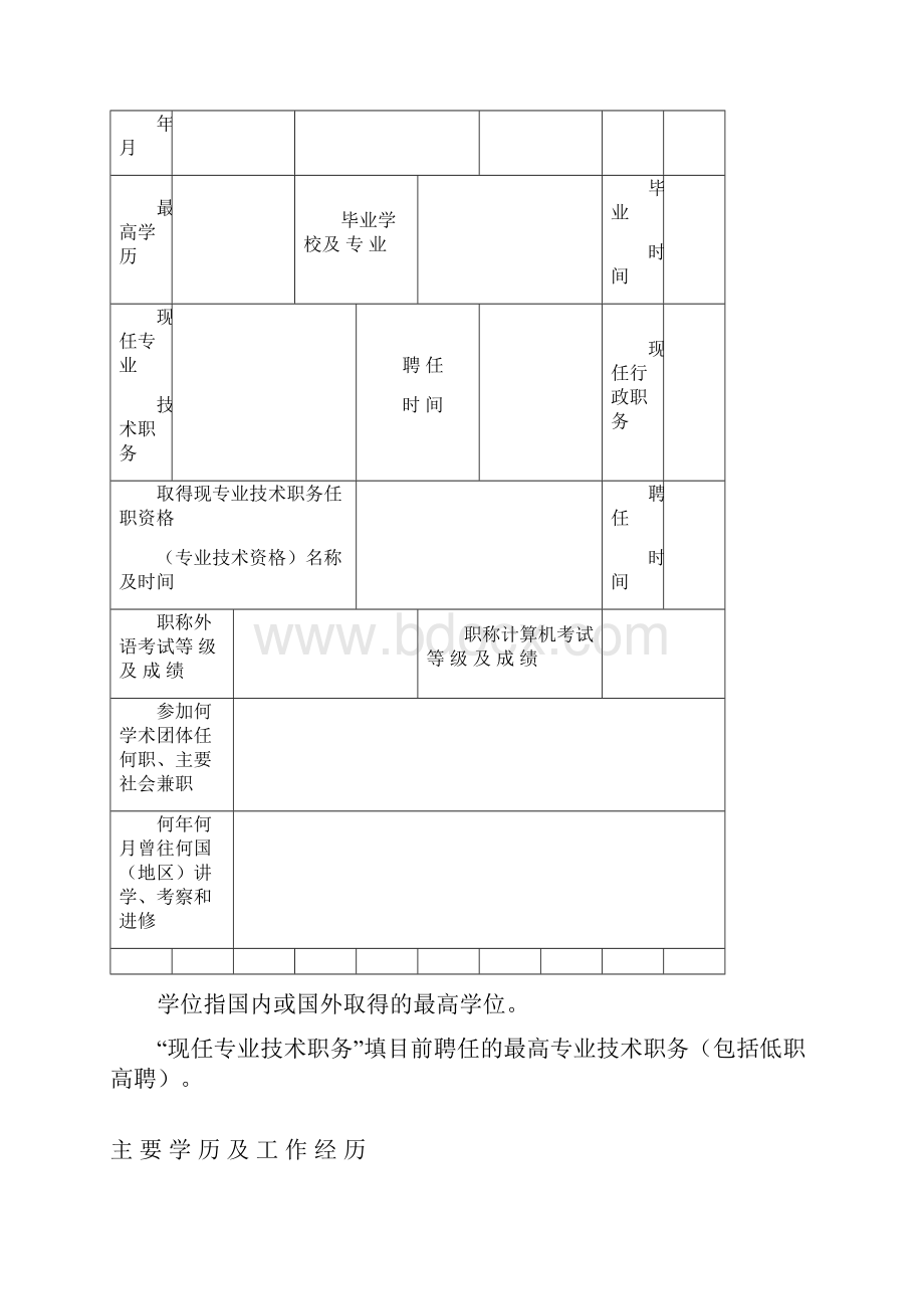 上海市中级专业技术职务资格评定申报表.docx_第2页