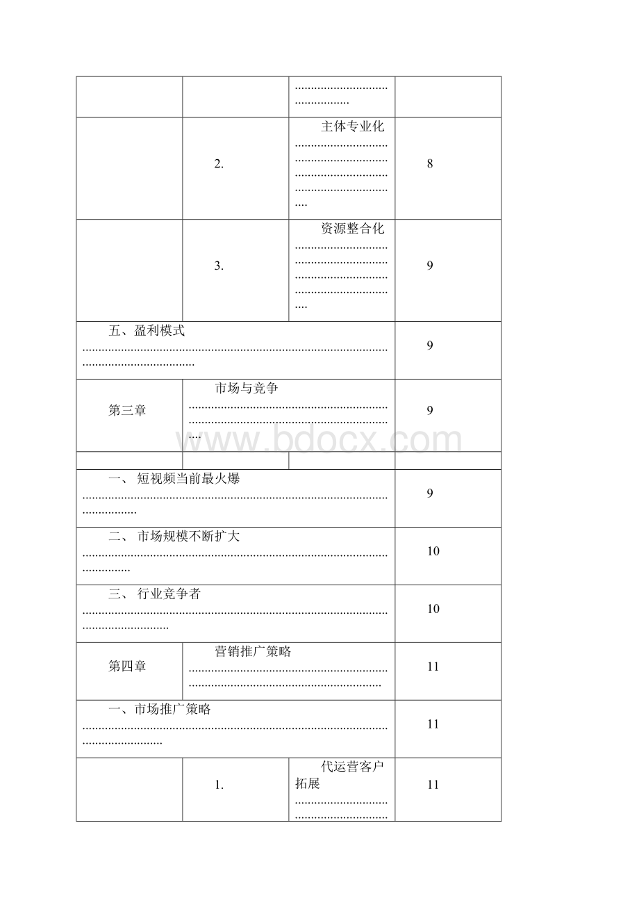 短视频与电商运营项目融资商业计划书.docx_第3页