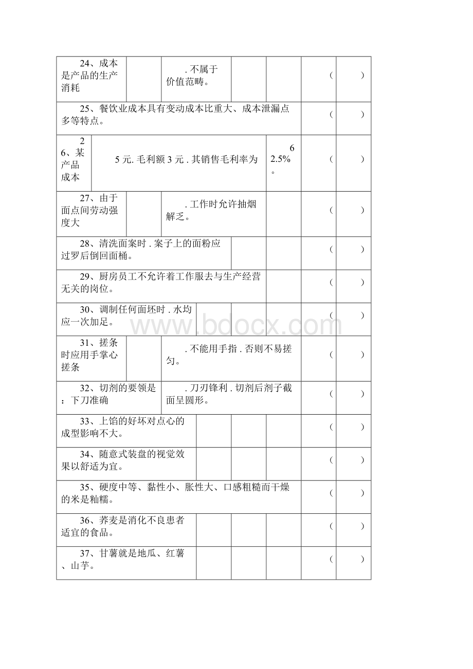 中式面点师试题库附加答案.docx_第3页