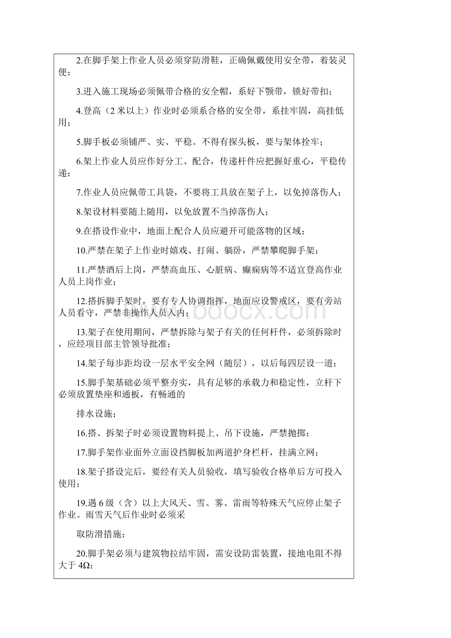 安全技术交底标准表格.docx_第2页