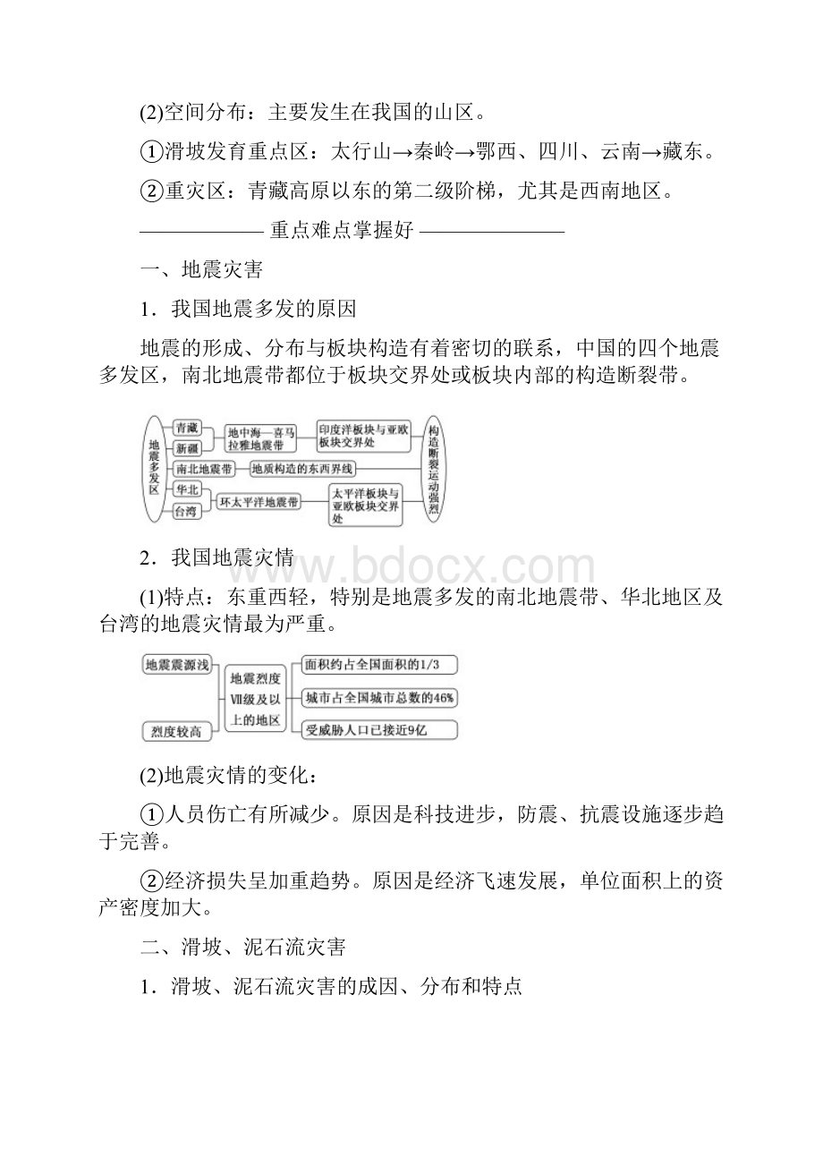 学年高中地理第二章中国的自然灾害第二节中国的地质灾害教学案新人教版选修5042811.docx_第3页