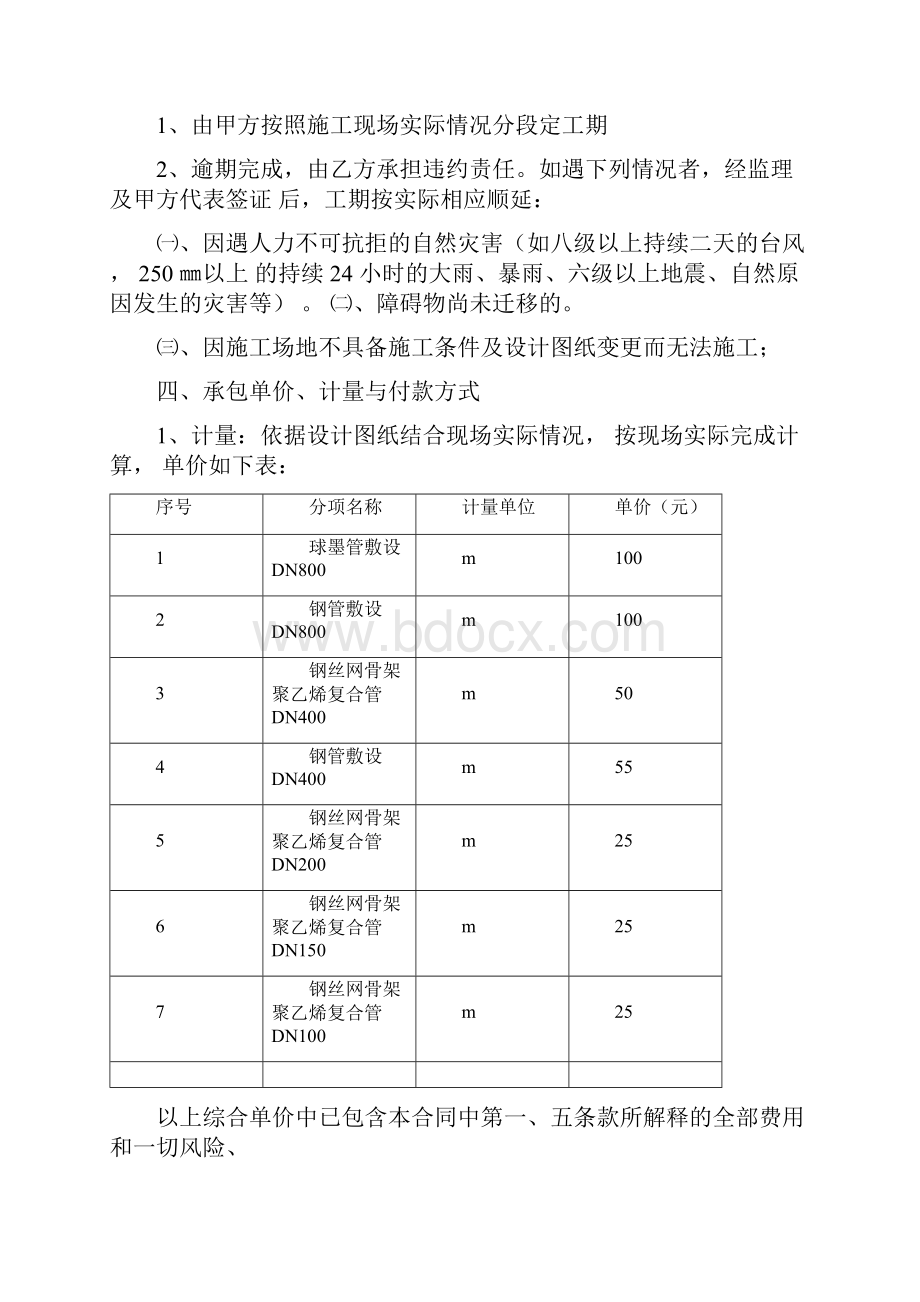 市政管网施工劳务合同范本.docx_第3页