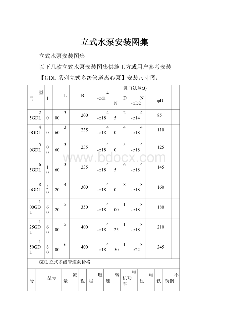 立式水泵安装图集.docx_第1页