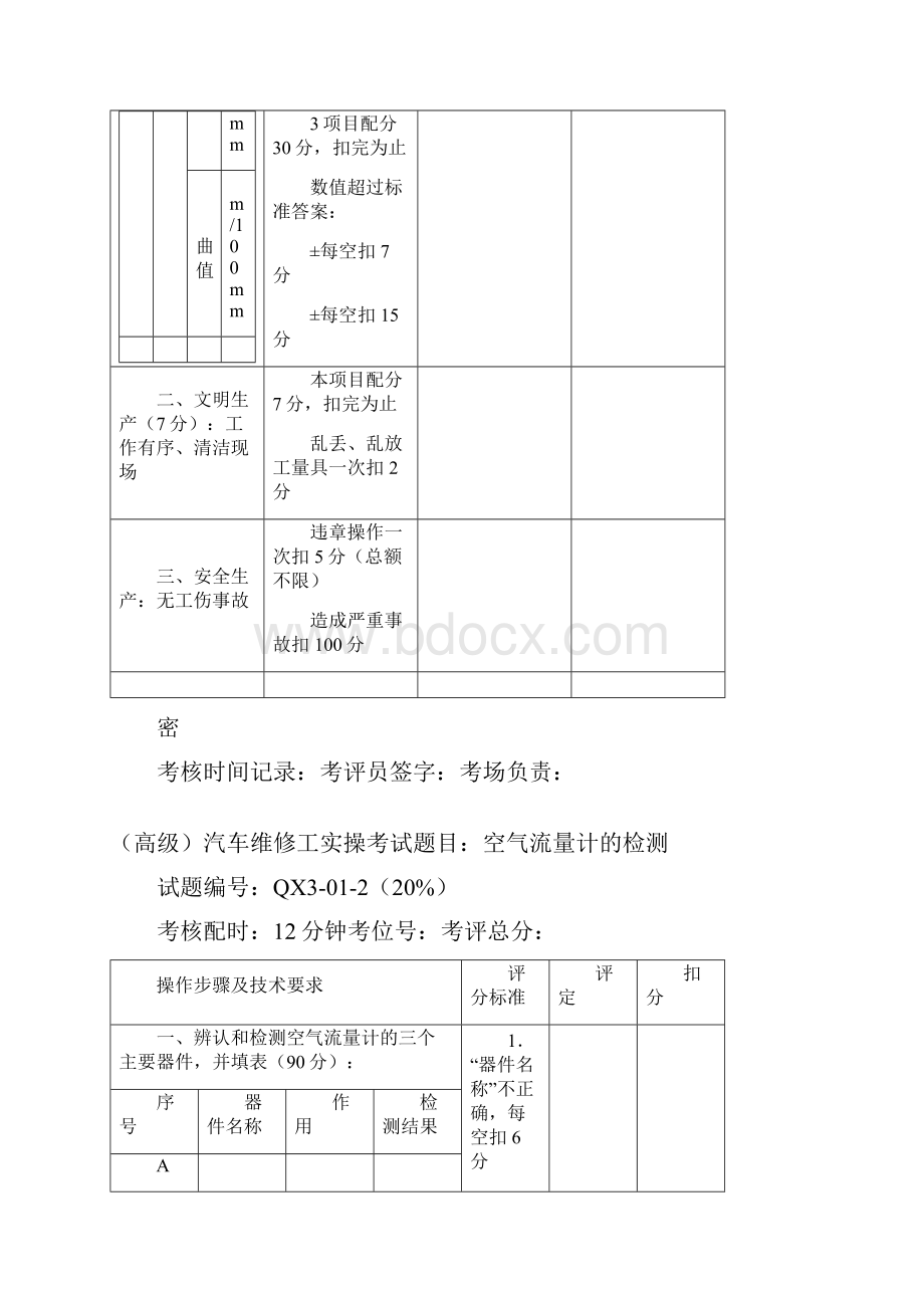 汽车高级工实操考试题目.docx_第2页