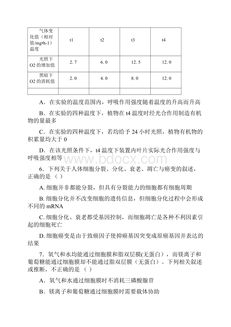 河北省大名县一中届高三生物月考试题.docx_第3页